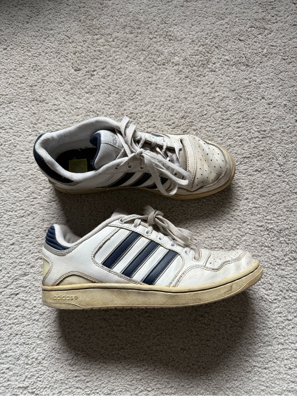 Vintage 2011 Adidas NEO Vibecomplete Men’s 8.5 White Navy G11956 Retro